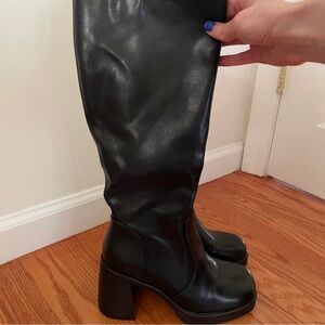 New Look Black Heeled Boots